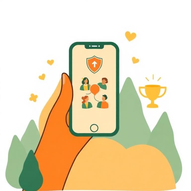 Friends holding each other accountable on phone